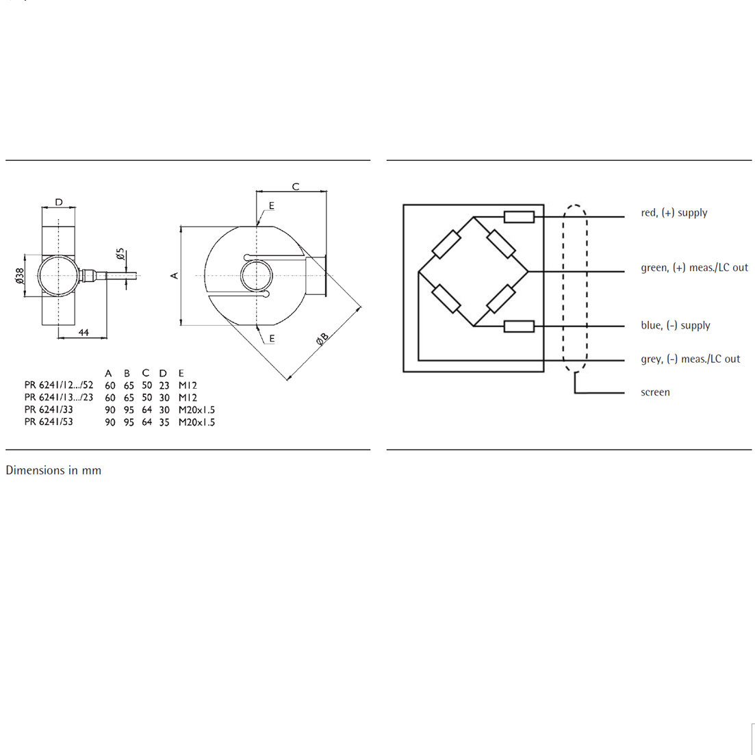 PR6241压式S型称重传感器